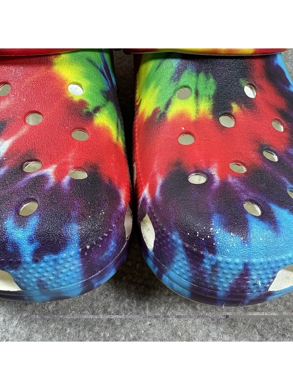 Crocs Classic Tie Dye Clogs Men's 6 Womens 8 Outdoor Gardening Comfort
